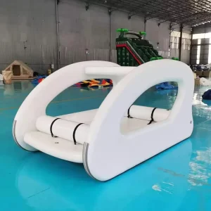 3×1.7m Inflatable Yacht Houseboat Drop Stitch Leisure Boat for Outdoor Sea Lake Vacation Drifting Electric Motor OEM Custom