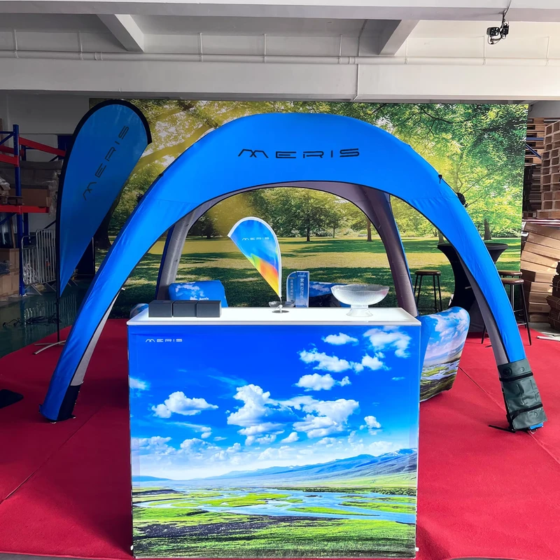 3x3m Opblaasbare Tent Duurzaam PVC Materiaal Eenvoudige Opstelling Buiten Promotie Beurs Evenementen