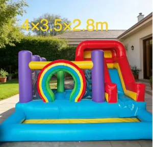 4*3.5m Bouncer Slide Combo Commercial Inflatable Bouncer Inflatable Bounce Castle for Kids Jumper Bouncy Jumping House Party