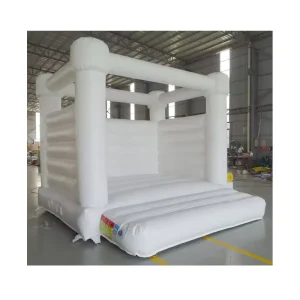 4*4m Small Size Pure Inflatable Wedding Bouncer White Inflatable