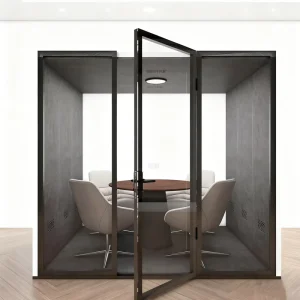 Pod per riunioni private per 4-6 persone, cabina mobile insonorizzata, box acustico silenzioso, grande cabina