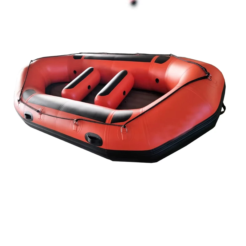 4 6 Persons Sport Style White Water Helmet Rafting 1.2mm-1.8mm PVC Inflatable Fiberglass for Fishing