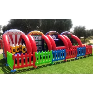 4 In 1 Inflatable Carnival Games Basketball Throw Inflatable Shooting Game for Events