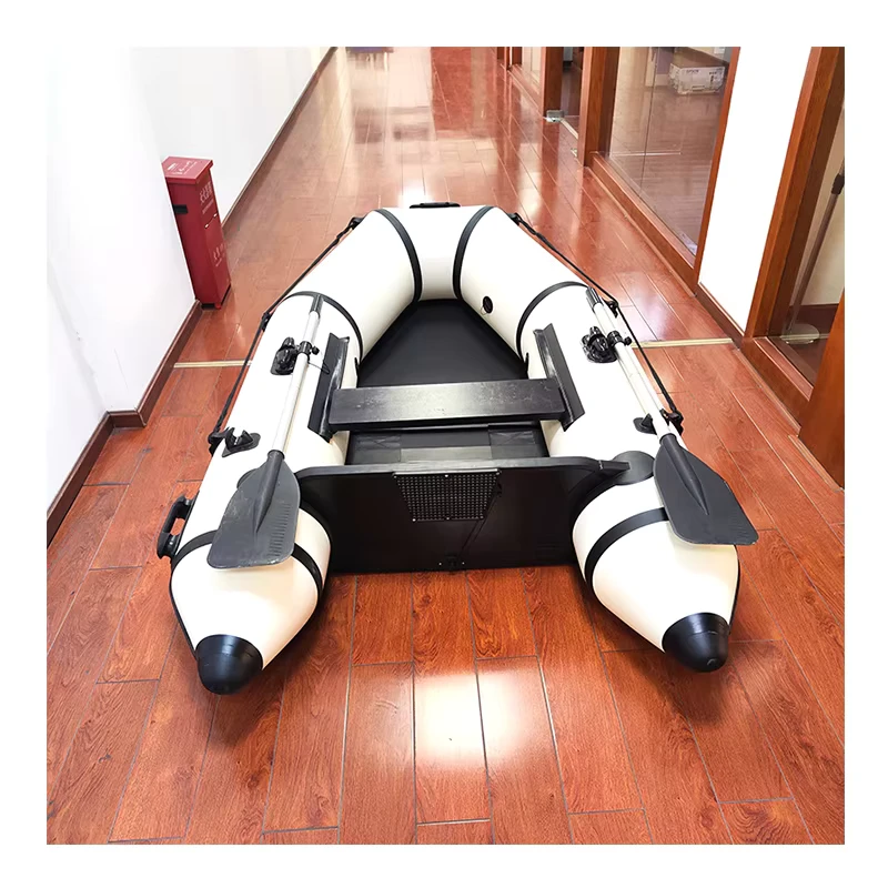 4 Persoon Logo Aangepaste Vissers Opblaasbare PVC Rubber Dinghy Boot voor Watersporten