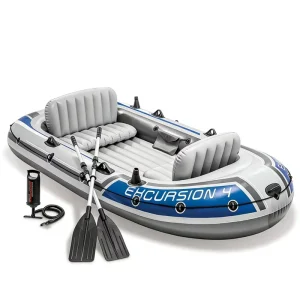 4 Person Outboard Inflatable Fishing Kayak Towable Boat Rowing Lifeboat Trolling Motor Water Amusement Facility Warranty Unisex