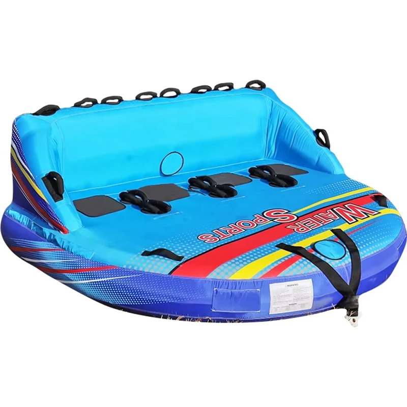 Tabung Towable Inflatable PVC untuk 4 Orang 210x220x100cm untuk Olahraga Air