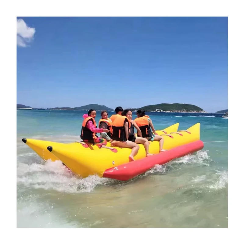 4 Person Pedal Inflatable Fly Fishing Boat Flying Fish Banana Boat Minimum