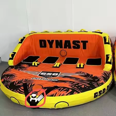 4 Person Towable Power Inflatable Water Ski Tube Sports Rope Water Sport Board for Outdoor Water Games