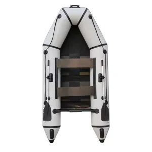 4 Person Wood Floor PVC Inflatable Assault Boat Speed Yacht Dinghy Kayak Canoe