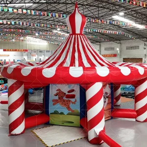 Gioco Gonfiabile Sportivo 4 in 1 per Eventi Grandi, Fiera e Mostre, Gonfiabile per Lancio e Castello