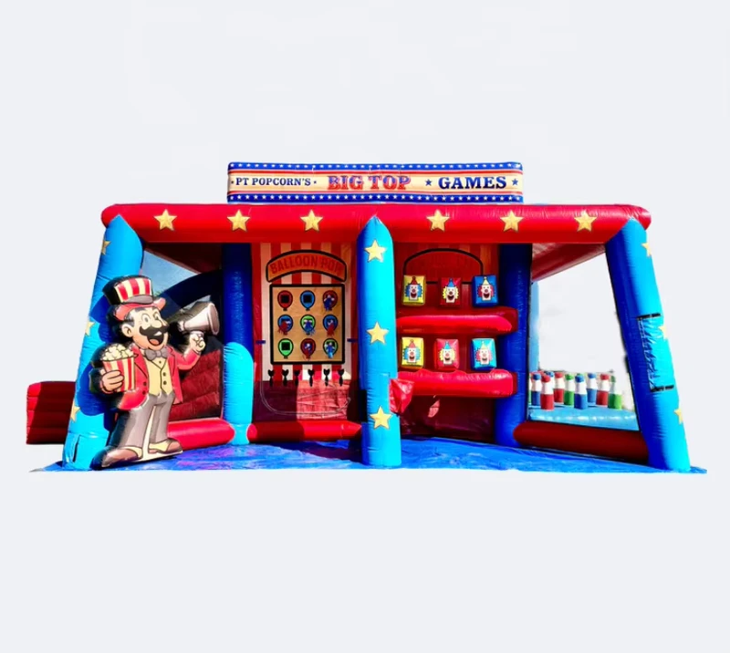 4 in 1 Opblaasbaar Carnaval Spel Set Opblaasbare Interactieve Spellen Opblaasbare Kind Spellen Opblaasbare Spellen voor Evenementen