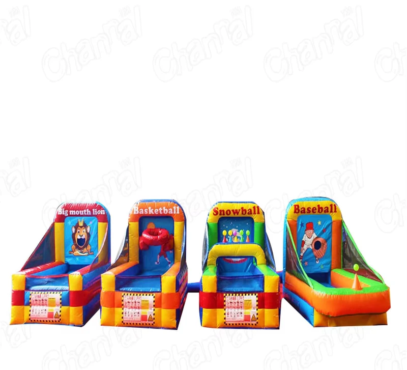 4 dalam 1 Permainan Olahraga Inflatable, Permainan Kompetitif, Karnaval, Interaktif Inflatable Luar Ruangan untuk Acara