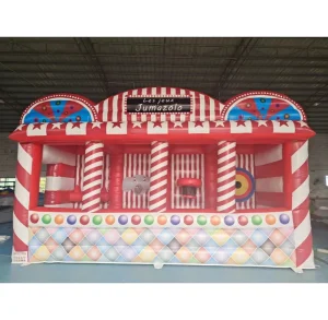 4 in 1 PVC Inflatable Sport Arena for Target Shooting Carnival Game with Tent and Blower Accessory