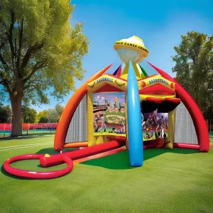 4 in 1 PVC Inflatable World Sports Arena Carnival Toss Game Relaxing Sport Games for Entertainment