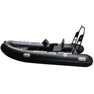 4.2 meter hypalon/orca aluminum shell deep v semi-rigid inflatable luxury rib boat