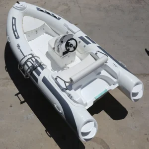 4.3m Luxurious and fashionable Hypalon inflatable fiberglass boat body rib boat fiberglass rib boat