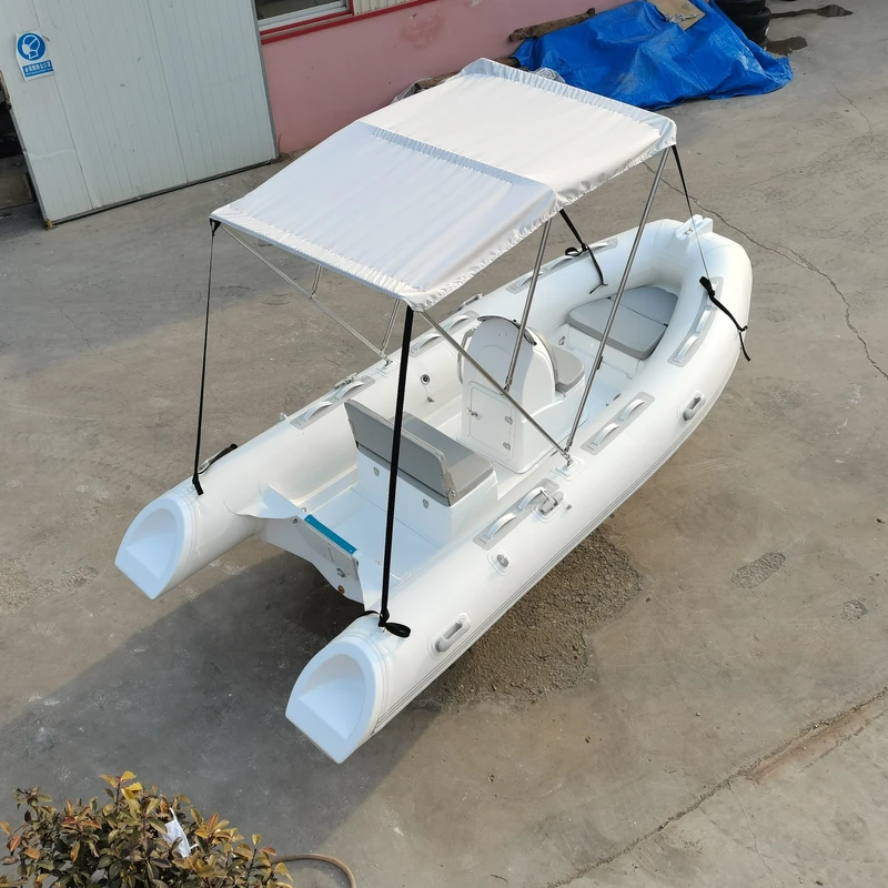 Barco de Remo Inflável de 4.3m em Material PVC de 1.2mm para Flutuação em Lago e Iatismo Desportivo