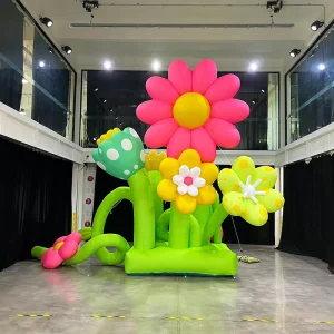 4.75M High Multi-color Inflatable Flower Decoration Self Standing Giant Flower Outdoor for Spring