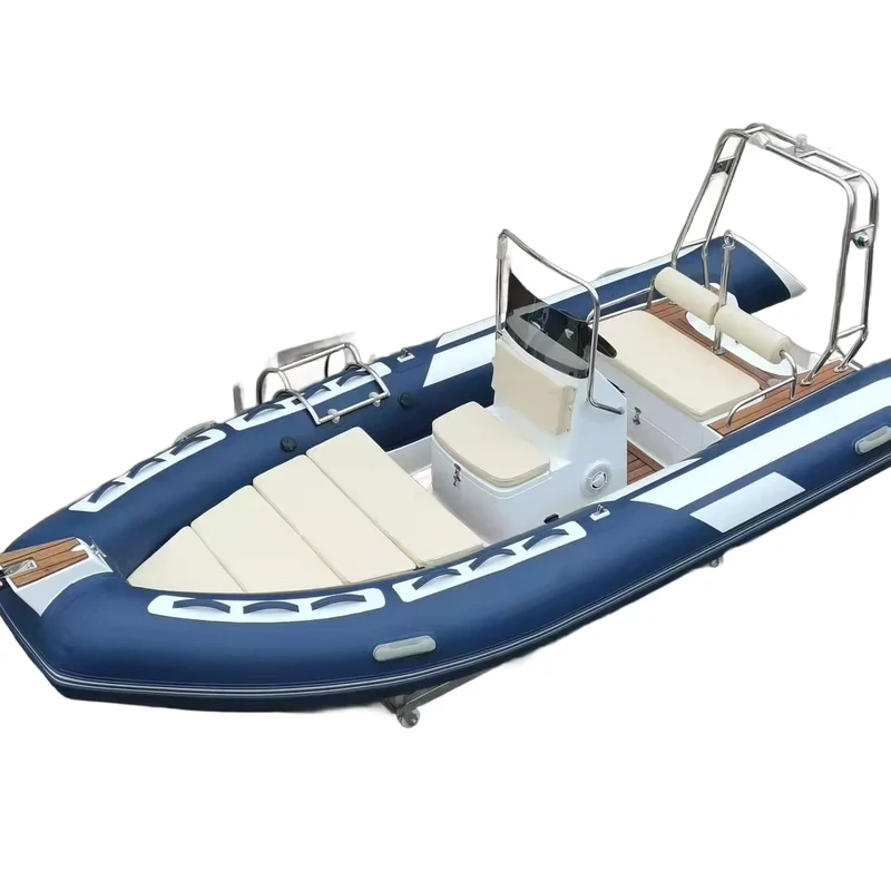 4,7m Luxus RIB-Boote 1,2mm PVC Fiberglas Aufblasbares Boot für Surfen Hersteller Outdoor-Aktivitätsboot Motor-Kombiset