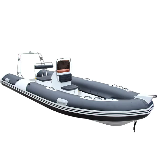 Perahu Inflatable RIB 4.8m PVC Hypalon Orca Double dengan Sertifikat CE Warna Kustom