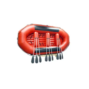 420cm PVC Hypalon Self Bailing White Water River Rafts with Paddles Rowing Boats for Whitewater Adventures