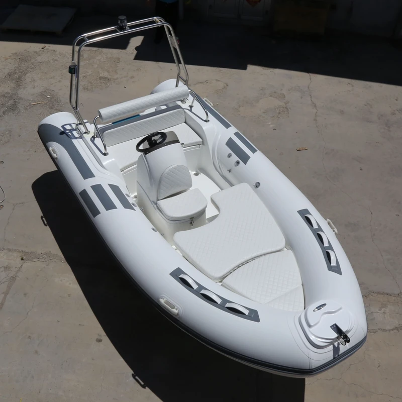 430 Luxe RIB 430 Fiberglass Diepe V Romp Boot Orca Hypalon PVC opblaasbare kajak