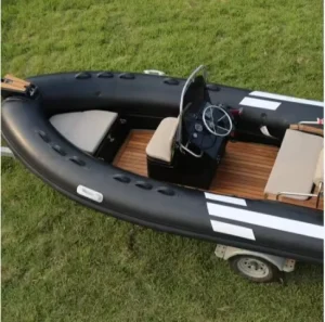 480 16-foot semi-rigid fiberglass/aluminum rib boat Hypalon/PVC inflatable boat
