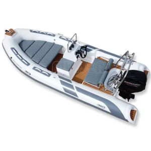 480 Bateau Luxe 16ft Opblaasbare Gommone RIB Boot Modern Ontwerp Fiberglas Hard Onderkant Dinghy