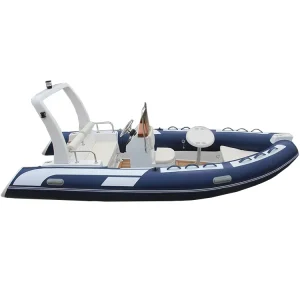 Geweven 480 Visboot Kleine Opblaasbare Boot voor 6 Personen Glasvezelboot voor Ocean Water Sporten