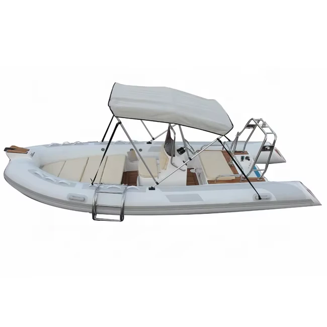 Bateau rapide gonflable en fibre de verre de 480 cm avec bateau à fond rigide gonflable en fibre de verre pour la pêche