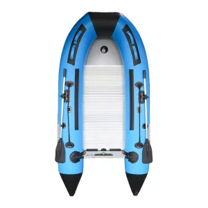 4M Inflatable Boat PVC Material Raft with Aluminium Floor Rubber Fishing Boat Rowing Boat