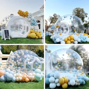 4M Transparent Inflatable Bubble House Tent for Outdoor Camping and Glamping