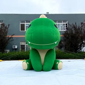 4m 3D Custom Inflatable Cartoon Dinosaur Mascot Decoration Giant Inflatable Cartoon Character for Display