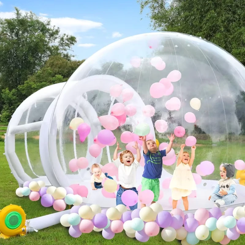 4m 5m Foldable Party Transparent Inflatable Bubble Dome Tent Jumping Balloon House Inflatable Bubble House