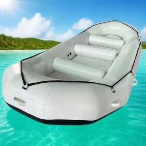 4m Whitewater River Raft Boat Enhanced 1.2mm PVC Bottom Stable Folding Inflatable for Surfing for Adventures