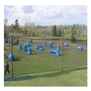 4×100 6×50 Black/Green PE Mesh Large Inflatable Paintball Netting Arena with Cutting Service for Outdoor 19 X 19mm Hole