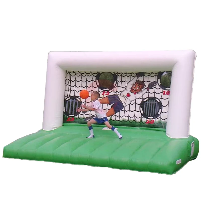 Golo de Futebol Inflável 4x3m, Jogo de Carnaval Inflável com Ventoinha