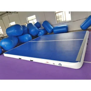 Colchoneta de gimnasia inflable AirTrick 4x4x0.2m, gran cuadrado para acrobacias