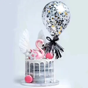 Topper de pastel de confeti mini de 5 pulgadas para decoración de cumpleaños