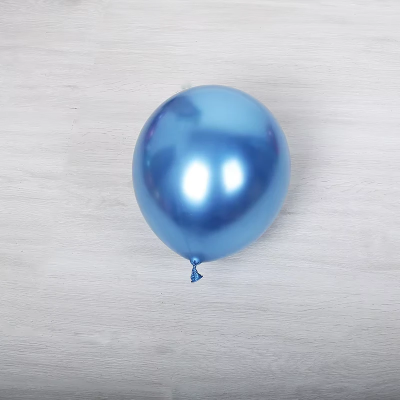 5 Zoll Mini Größe blaue Metall-Latex-Chromballons