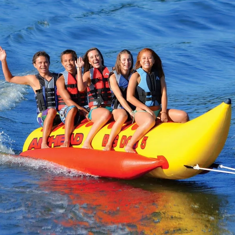 Bateau banana gonflable pour 5 personnes, bateau Fly Fish, personnalisé en usine, gonflable avec pompe pour le surf