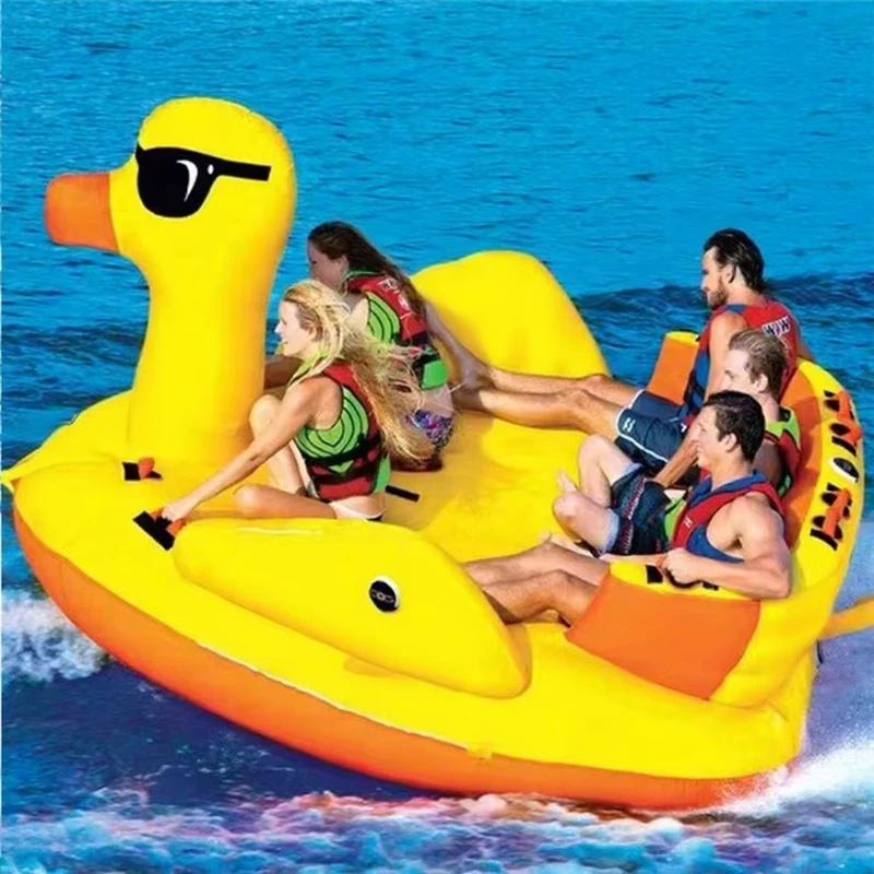5 Rijders Volwassenen Kinderen Water Towable Boten Inflatable Gigantische Drijvende Bank Water Sofa Water Ski Tubes Eend Boot