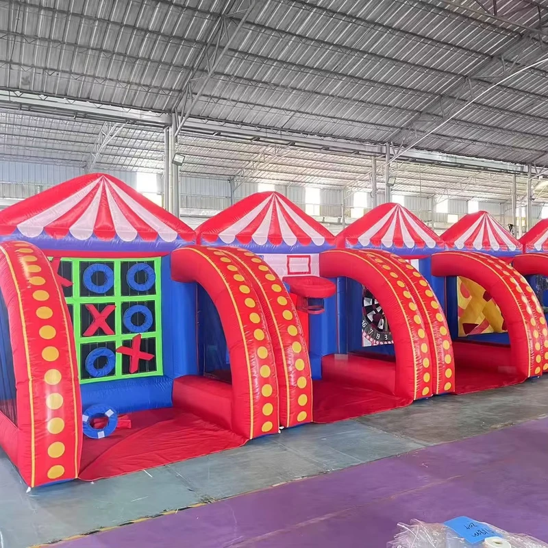Jeu de carnaval 5 en 1, 4 en 1, multi-sports, football, fléchettes, basket pour parc trampoline