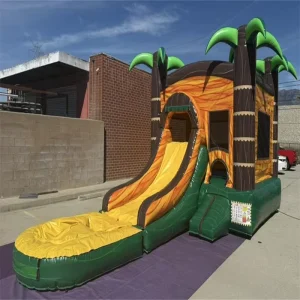 5-in-1 Kids Splash Inflatable Bouncer Water Pool 0.55mm PVC Tarpaulin CE Certified Includes Blower Repair Kits