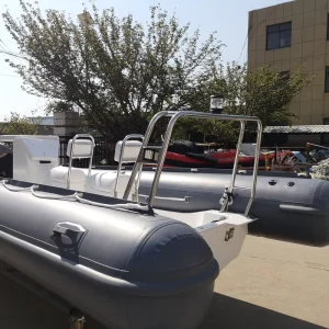 5.4m 17.8 ft fiberglass boat body RIB fishing boat with a rider seat