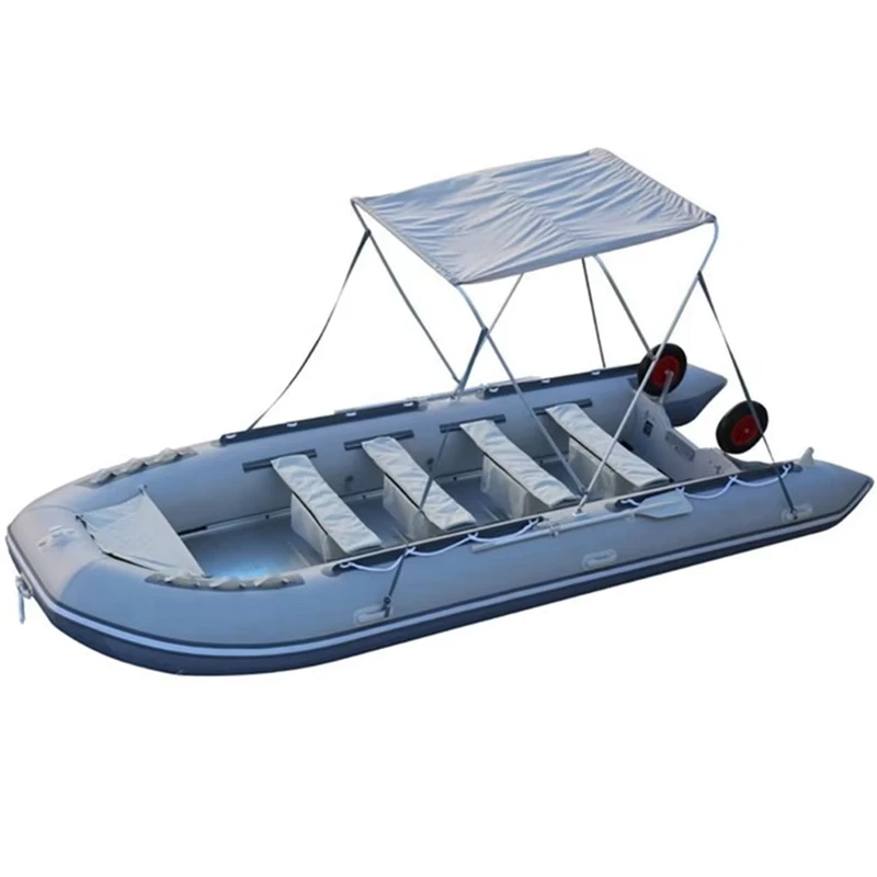 Thuyền bơm hơi bằng nhôm tốc độ cao 5.5M, thuyền đánh cá, thuyền cứu hộ, thuyền chèo nhanh