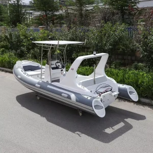 5.8 Meters Rib Boat High Speed Rib Motor Boat Fiberglass Catamaran Rib Boat