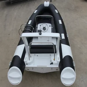 520cm inflatable fiberglass rib boat 5.2m 17.1ft, 10 person fishing lake recreational surfing outdoor entertainment