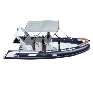 Chinese rigid inflatable boats with fiberglass hulls and trailer RIB-520C fishing boat.
