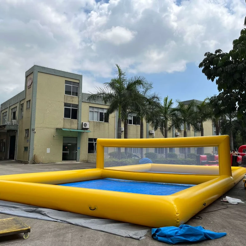 Lapangan Bola Voli Inflatable 52FT untuk Olahraga Pantai Besar Permainan Dewasa dan Anak-anak